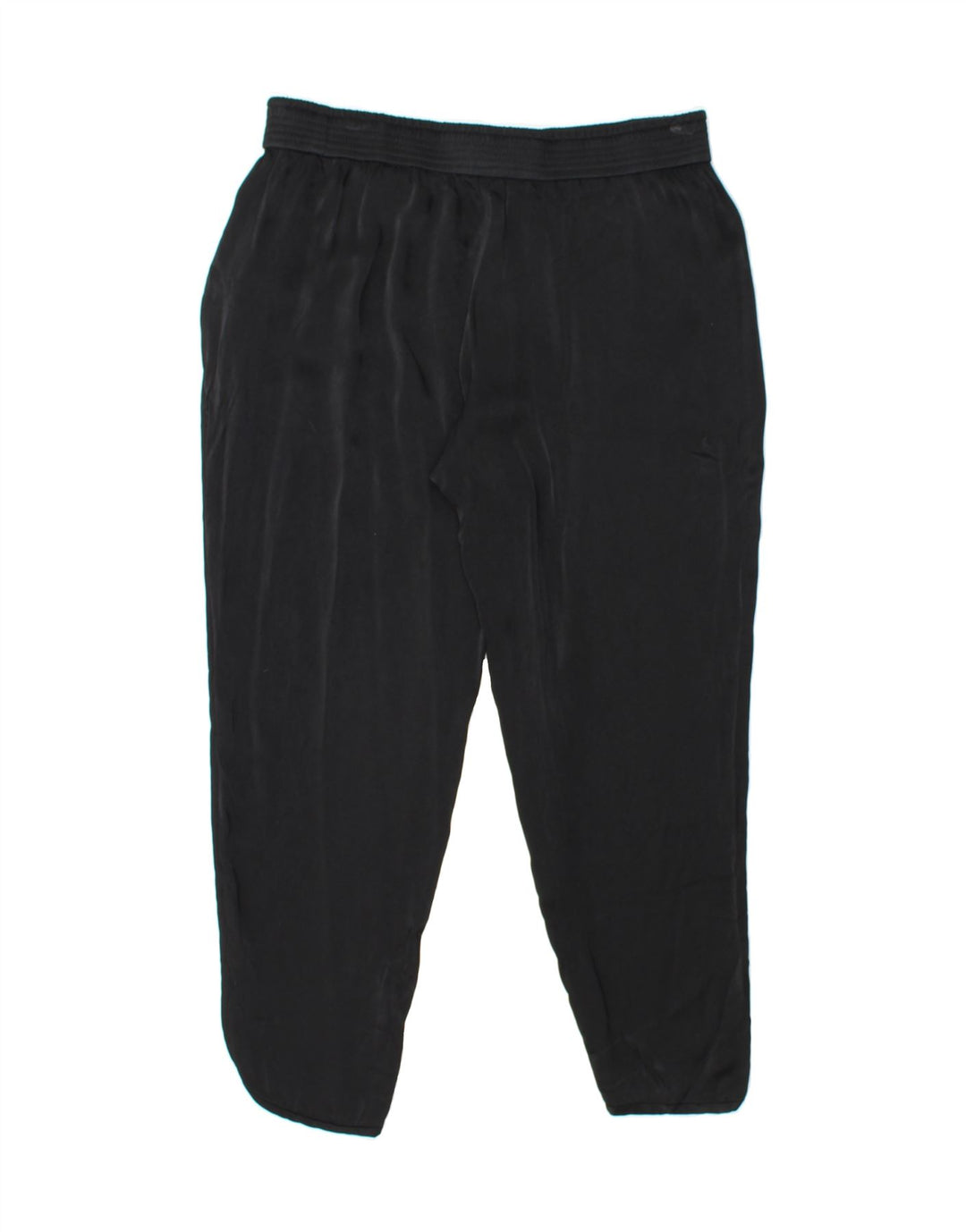 ZARA Womens Tracksuit Trousers UK 14 Large  Black Viscose Vintage Zara and Second-Hand Zara from Messina Hembry 