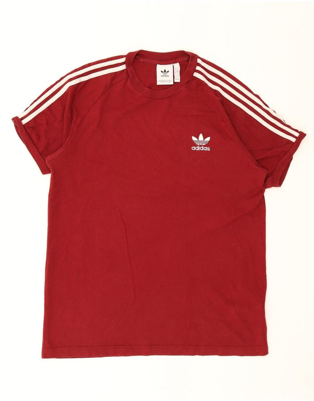 Adidas Мужская футболка из хлопка большого размера красного цвета