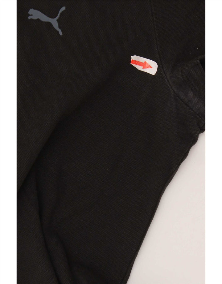Женская рубашка поло Puma UK 14, большая, черная, хлопок