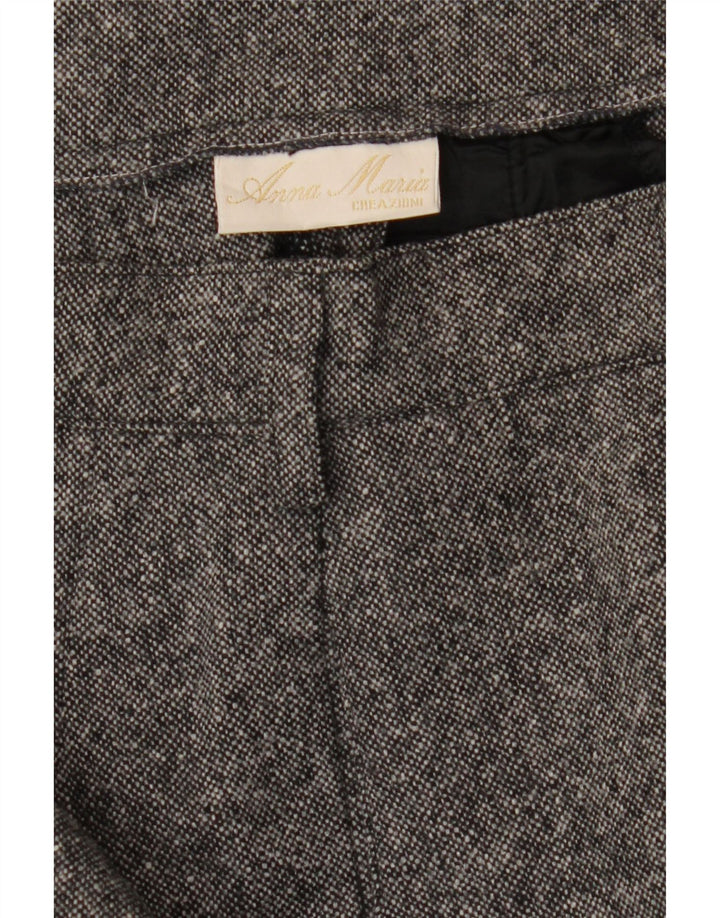 ANNA MARIA Womens Pegged Suit Trousers W27 L29 Grey Vintage Anna Maria and Second-Hand Anna Maria from Messina Hembry 