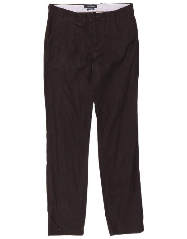 Мужские брюки-чиносы Tommy Hilfiger W30 L32, черные, хлопковые