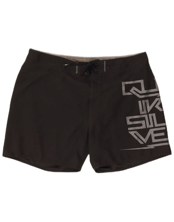 Мужские шорты для плавания Quiksilver с рисунком XL, черный полиэстер
