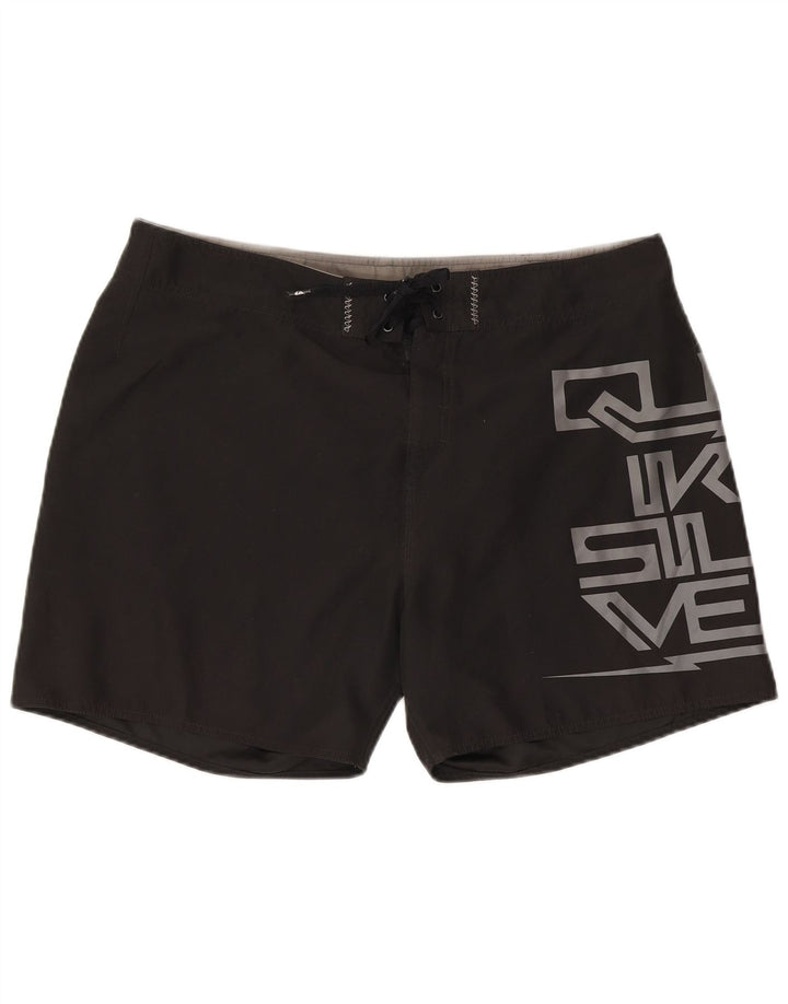 Мужские шорты для плавания Quiksilver с рисунком XL, черный полиэстер