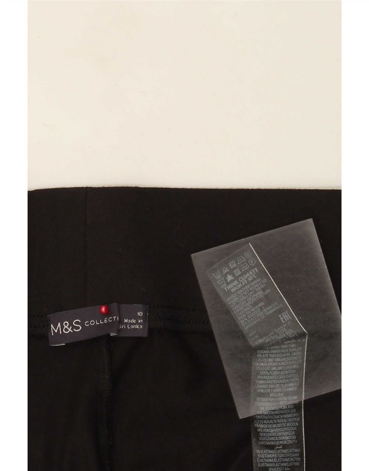 Женские леггинсы Marks & Spencer UK 18 XL, черные, вискоза