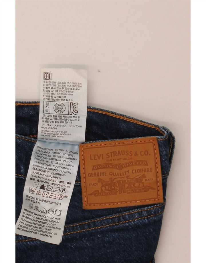 Женские прямые джинсы LEVI'S Ribcage W30 L29, синий хлопок