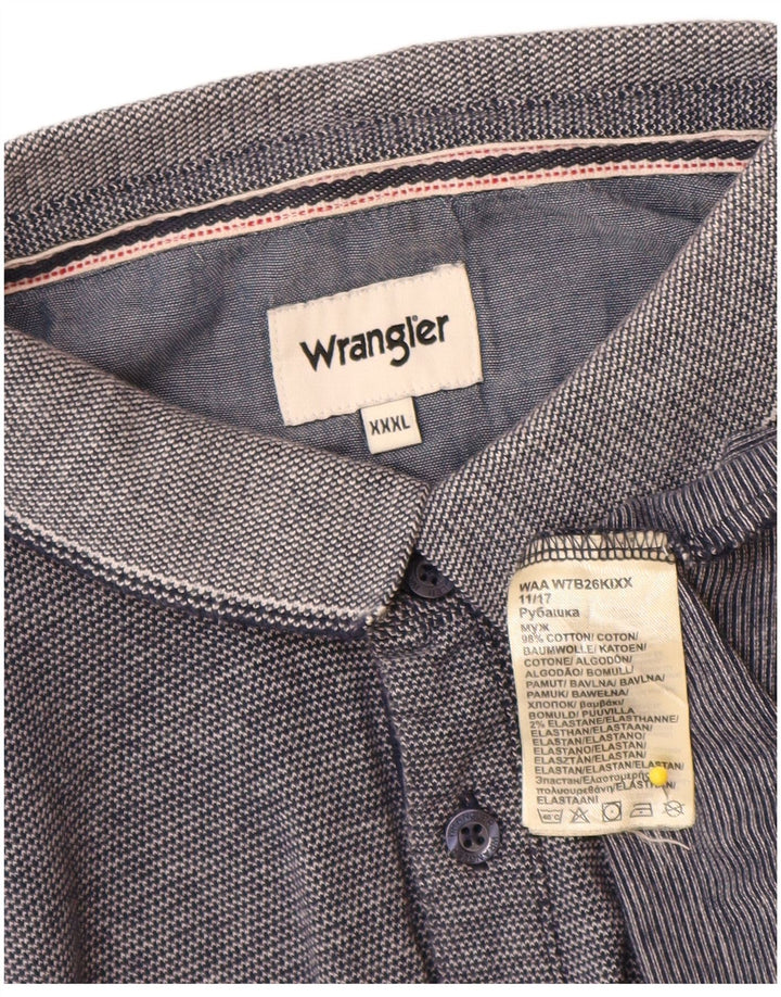 Мужская рубашка-поло Wrangler 3XL темно-синяя, хлопок