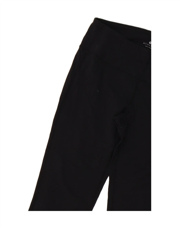 ATHLETA Womens Capri Leggings UK 12 Medium  Black Nylon Vintage Athleta and Second-Hand Athleta from Messina Hembry 