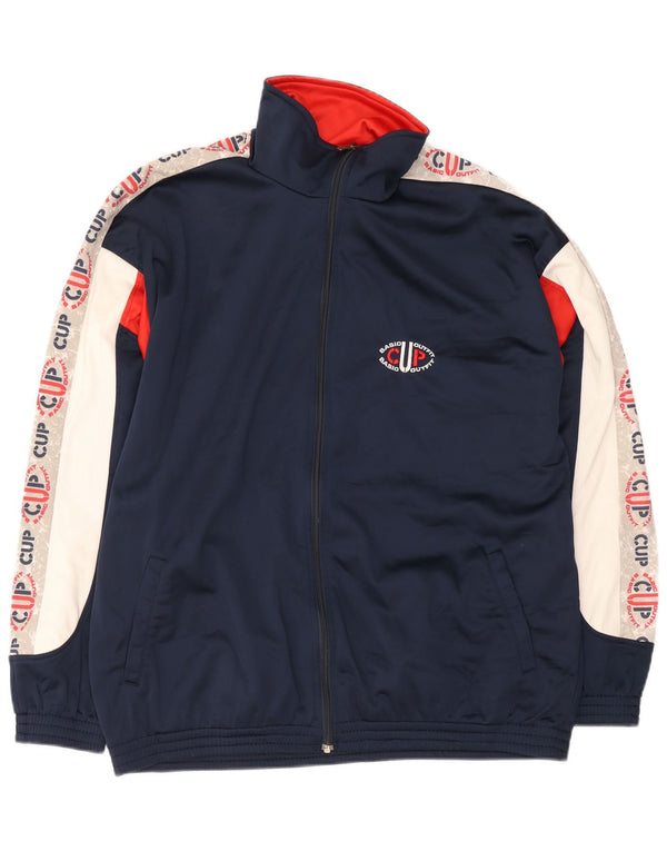 Campagnolo Мужской спортивный костюм Top Jacket UK 44 XL Темно-синий с цветными блоками Спортивный