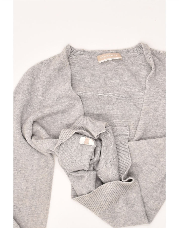 STEFANEL Womens Cardigan Sweater UK 14 Large Grey | Vintage Stefanel | Thrift | Second-Hand Stefanel | Used Clothing | Messina Hembry 