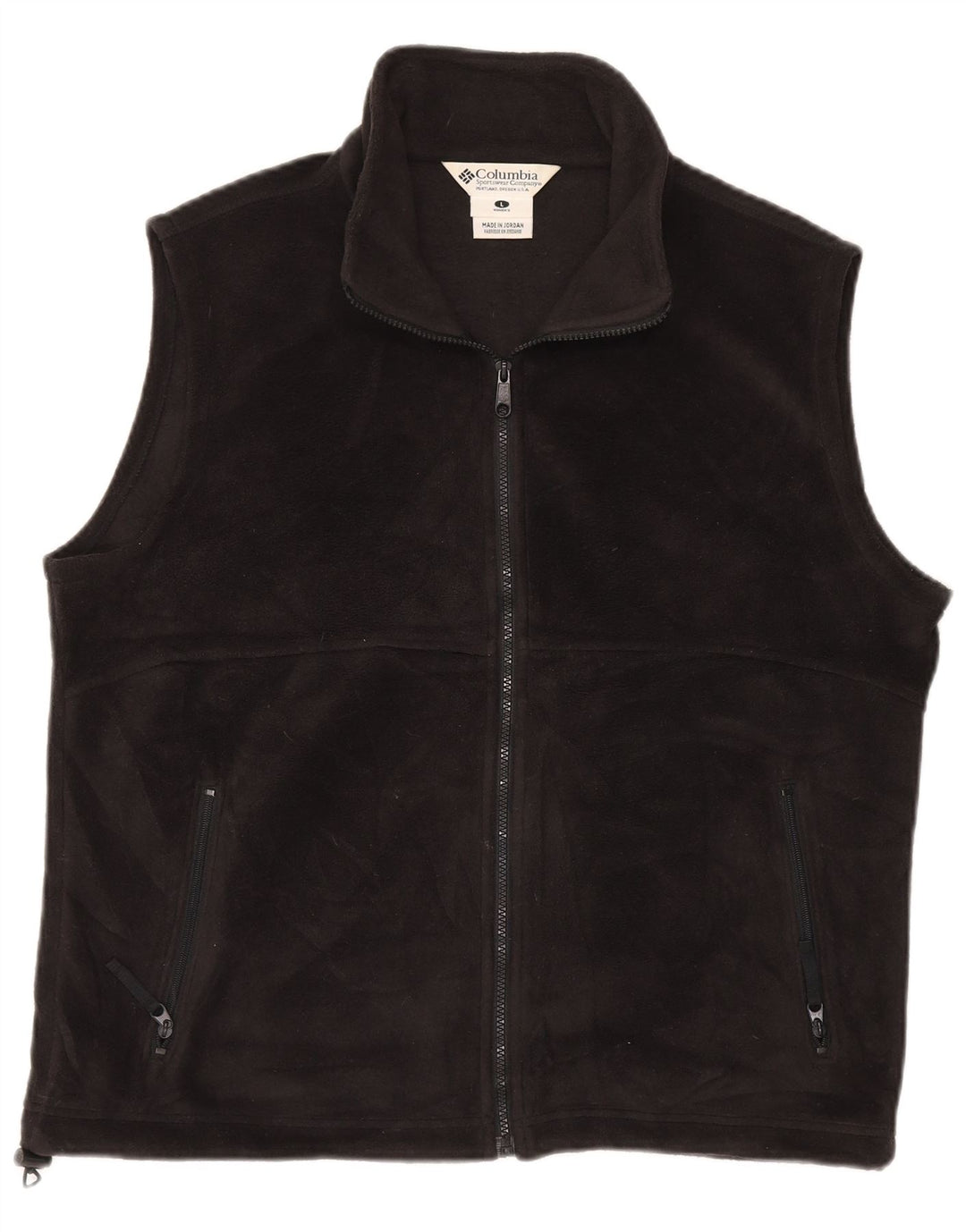 Женский флисовый жилет COLUMBIA UK 16, большой размер, черный полиэстер
