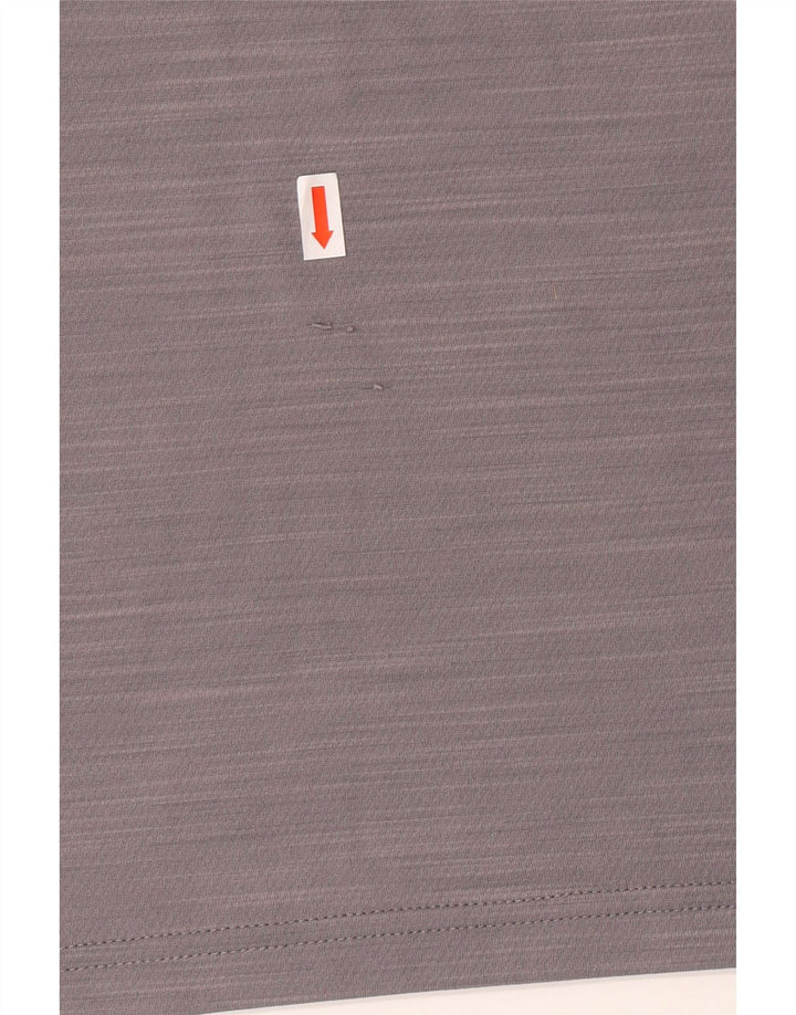 Женская футболка NIKE Dri Fit Top UK 16, большой серый полиэстер с крапинками