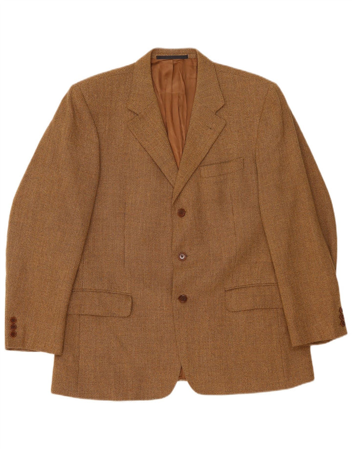 Мужской пиджак с 3 пуговицами Burberry, размер 54, большой, коричневый