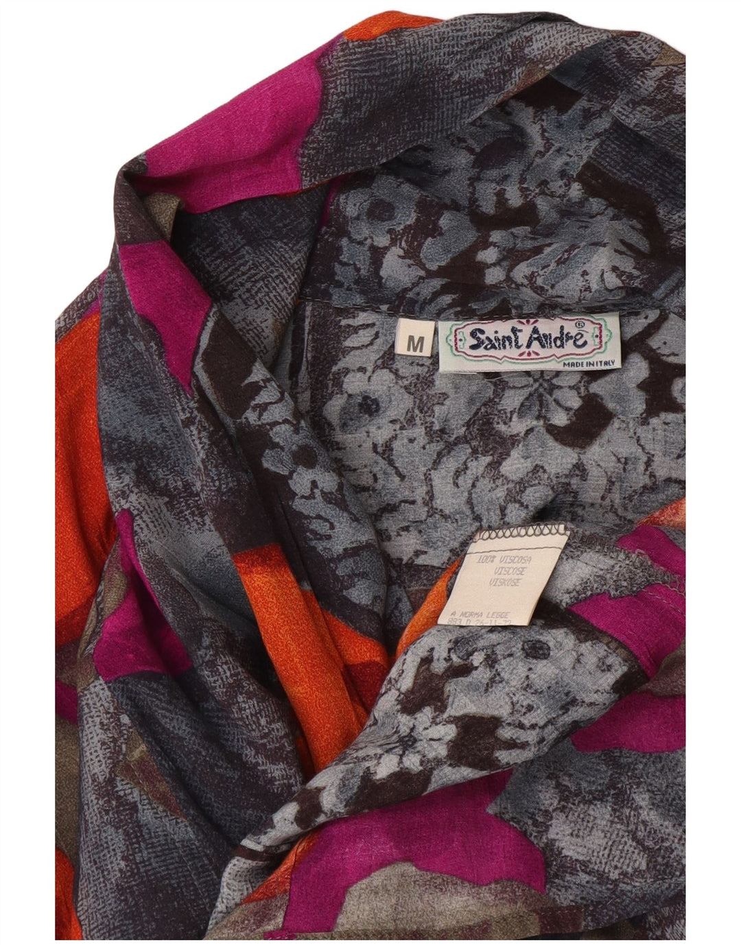 Женская блузка-рубашка Saint Andrews UK 14, средний разноцветный цветочный вискоза