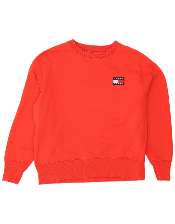 Мужской свитшот Tommy Hilfiger, большой красный хлопковый джемпер