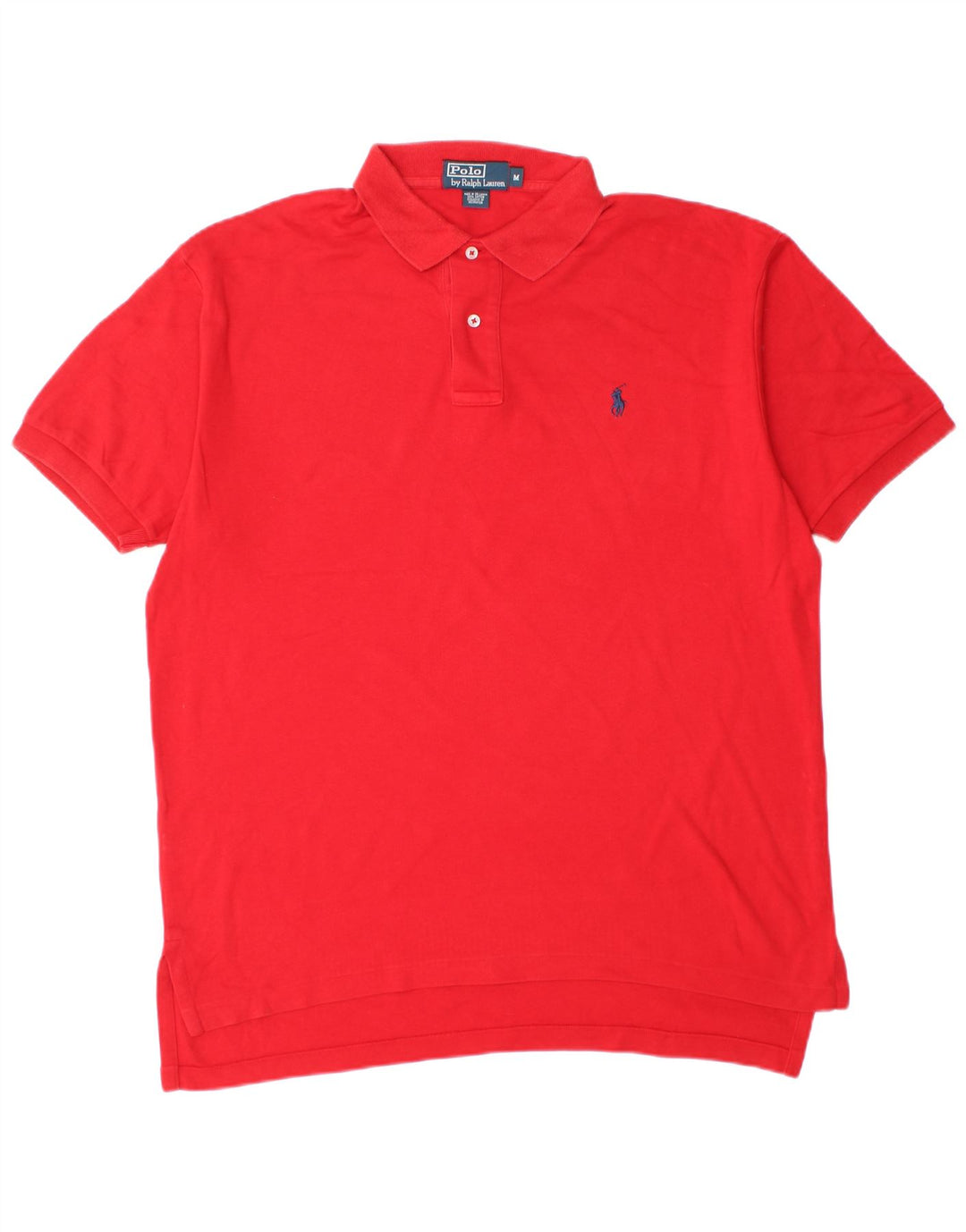 Мужская рубашка поло Polo Ralph Lauren, хлопок среднего красного цвета