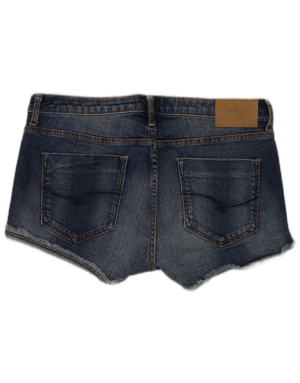 Женские джинсовые шорты Zara Trafaluc с низкой талией EU 36 XS W26 Синие, хлопок