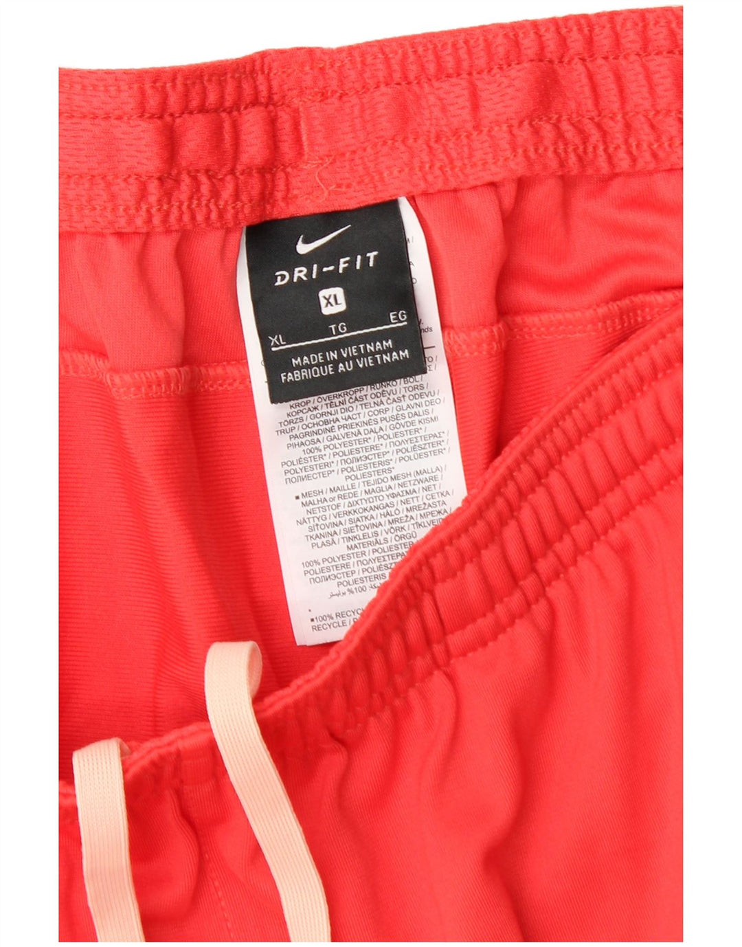 Мужские спортивные брюки Nike Dri Fit XL, розовые из полиэстера