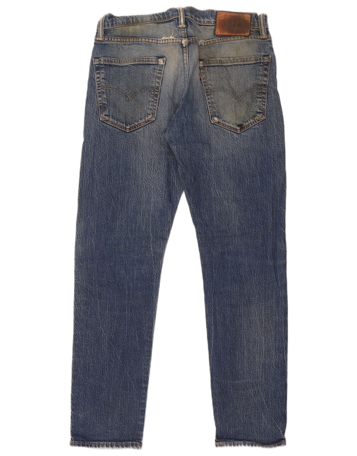 Мужские узкие джинсы Levi's W30 L32 синие, хлопок