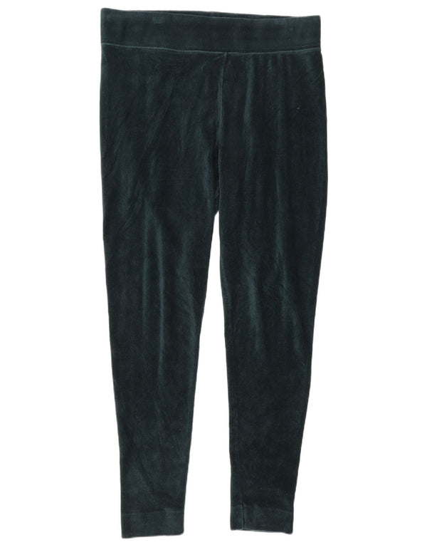 Marks & Spencer Womens Velour Leggings UK 16 Large Green