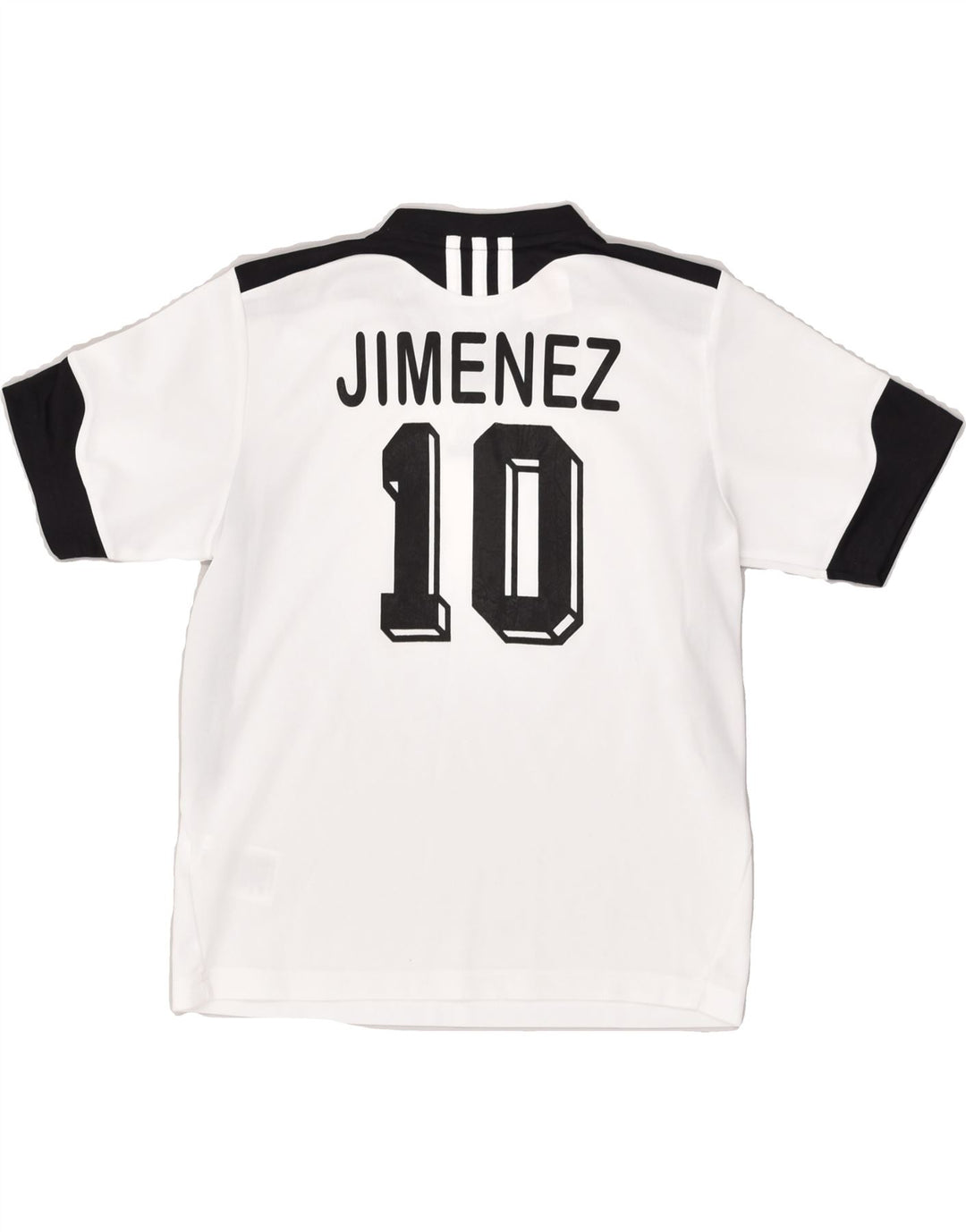 ADIDAS Womens Graphic T-Shirt Top UK 2 2XS White Colourblock Polyester | Vintage Adidas | Thrift | Second-Hand Adidas | Used Clothing | Messina Hembry 