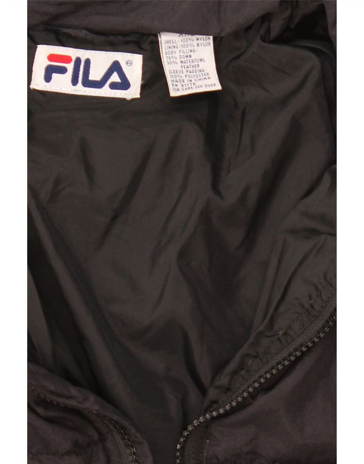 Мужская стеганая куртка Fila UK 44 2XL, черный нейлон