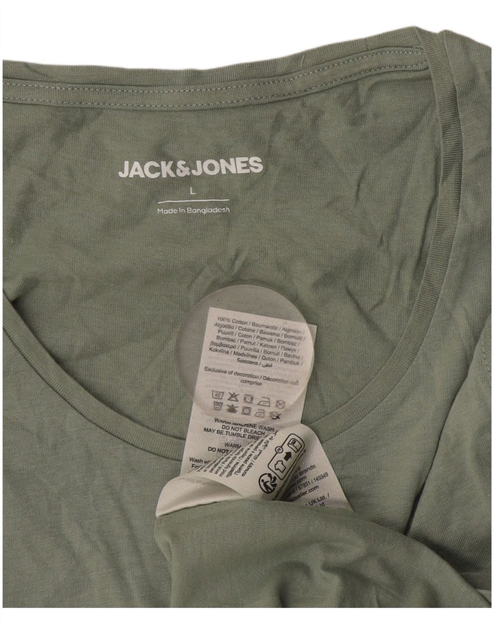 Мужской жилет Jack & Jones, большой хлопок цвета хаки