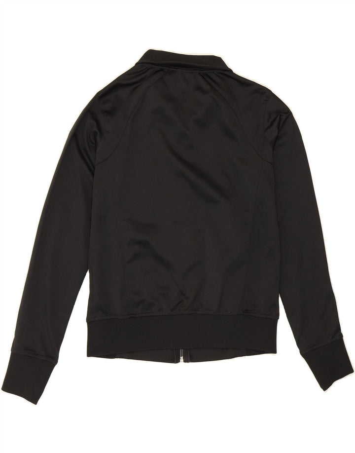 DIADORA Womens Tracksuit Top Jacket UK 14 Medium Black Polyester Vintage Diadora and Second-Hand Diadora from Messina Hembry 