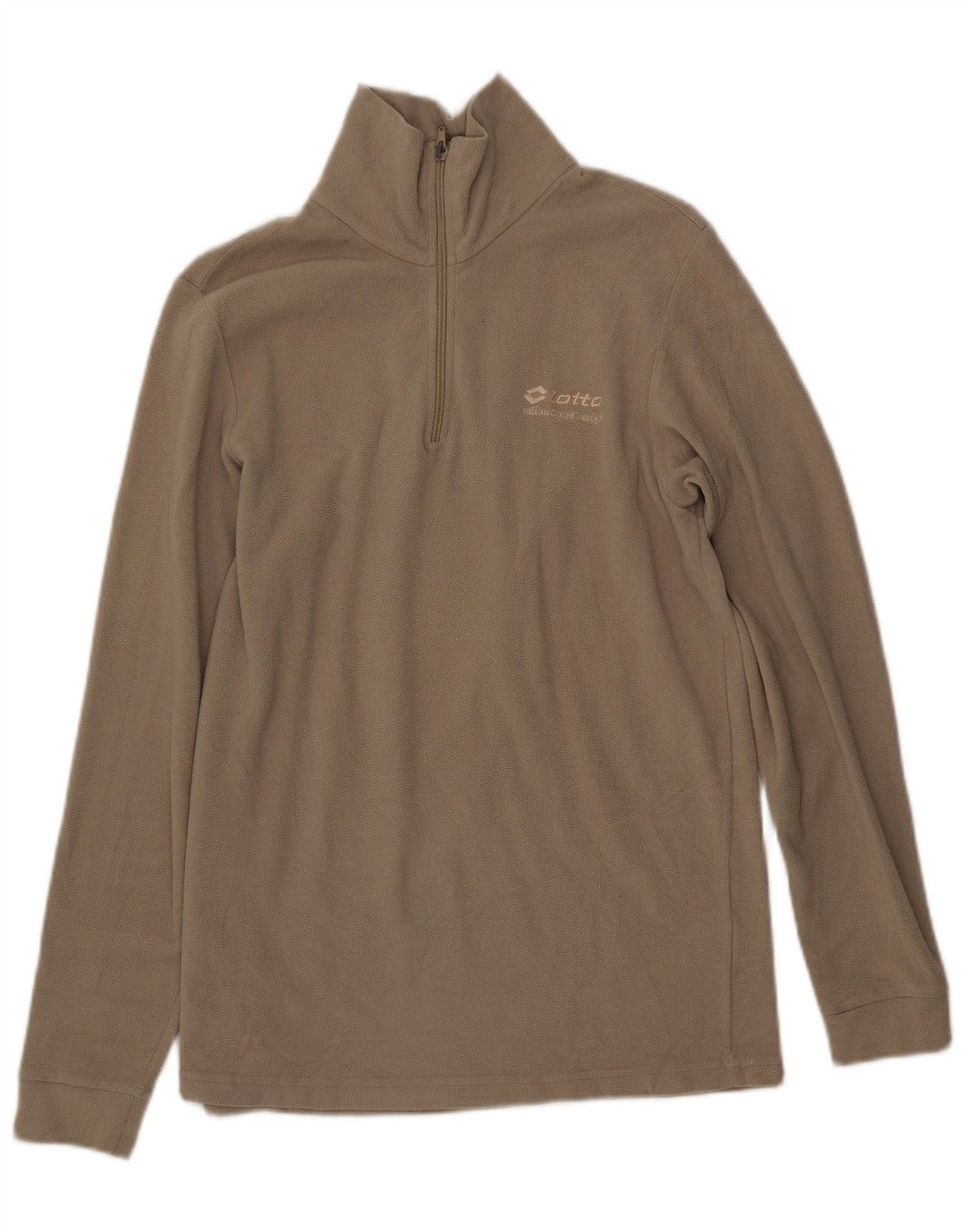 LOTTO Мужской флисовый джемпер с воротником на молнии, средний бежевый