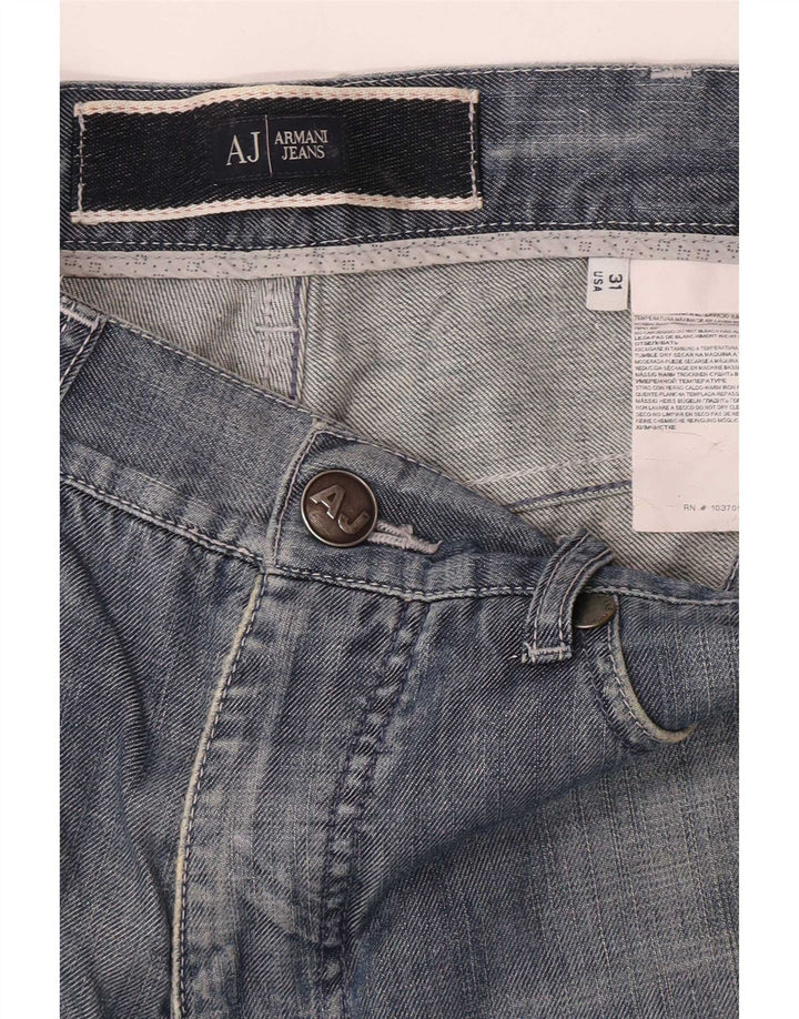 Мужские прямые джинсы Armani W31 L28 синие