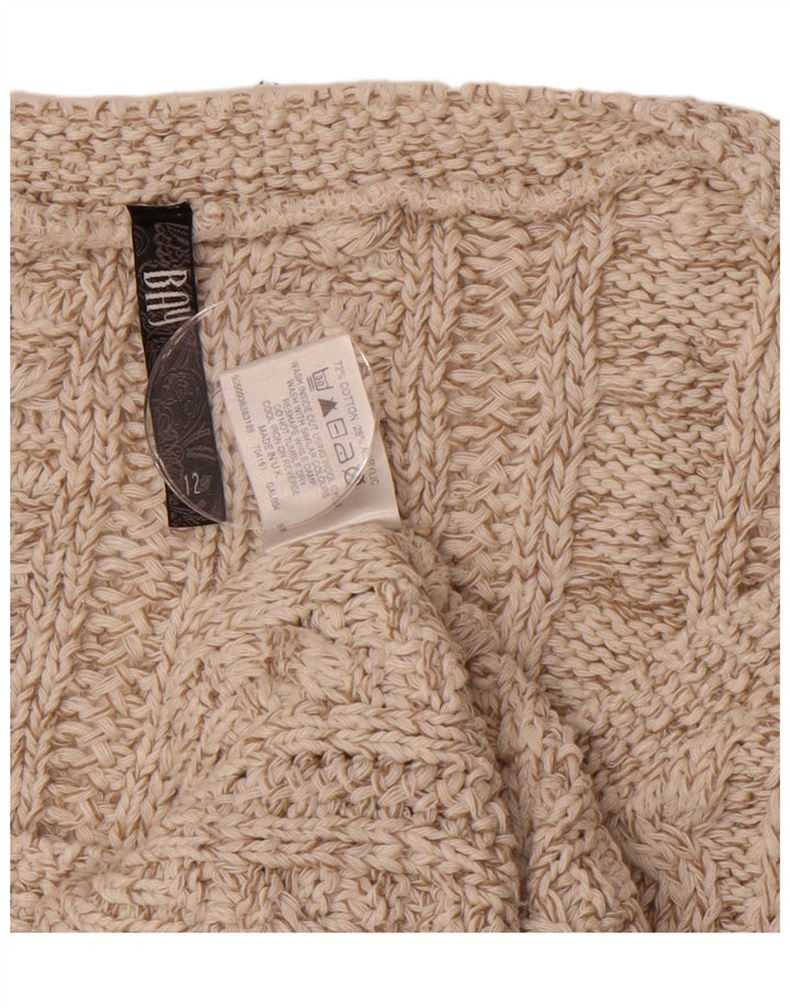 BAY Womens Crew Neck Jumper Sweater UK 12 Medium Beige Flecked Vintage Bay and Second-Hand Bay from Messina Hembry 