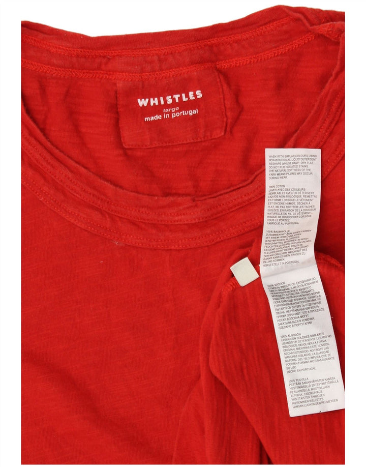 Женская укороченная футболка Whistle UK 14, большой красный хлопок