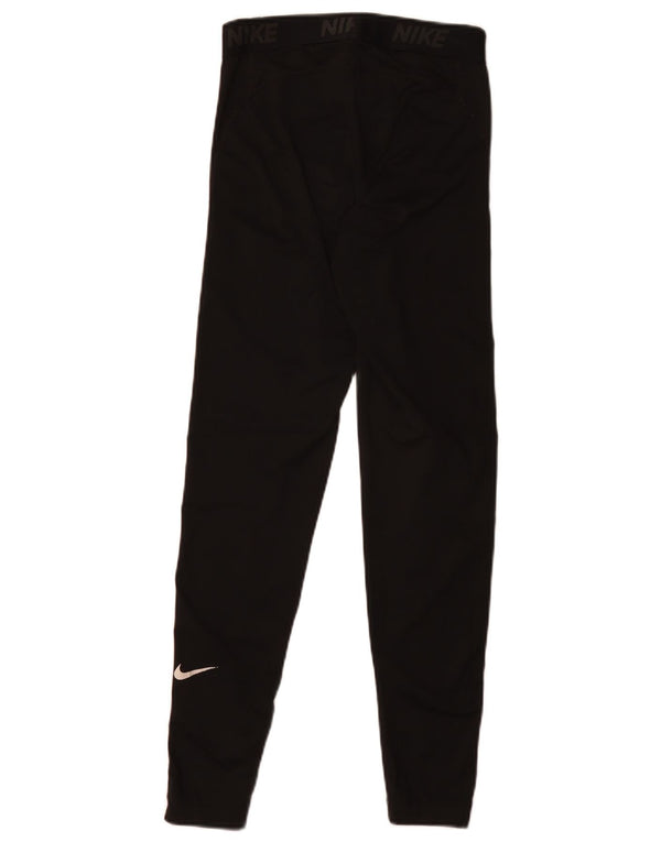Женские леггинсы с рисунком Nike Dri Fit UK 10, маленькие черные, полиэстер