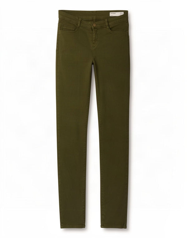 Женские джинсы скинни Zara Trafaluc EU 36 XS W26 L31 Хаки, хлопок
