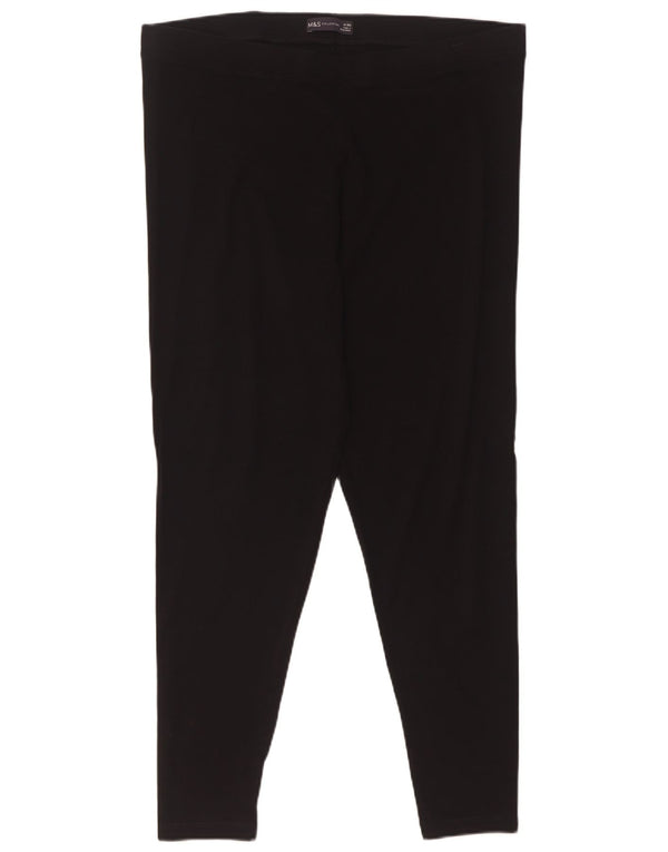 Женские леггинсы Marks & Spencer UK 18 XL, черные, хлопковые