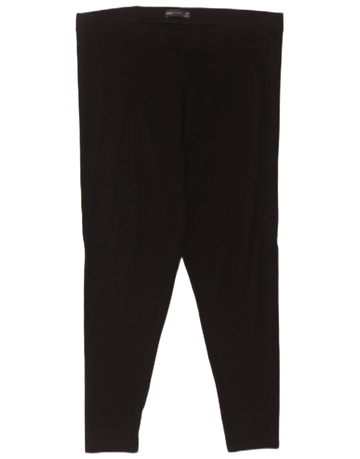 Женские леггинсы Marks & Spencer UK 18 XL, черные, хлопковые