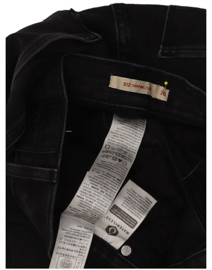 Женские джинсы Levi's 312 Shaping Slim W30 L28, черный хлопок