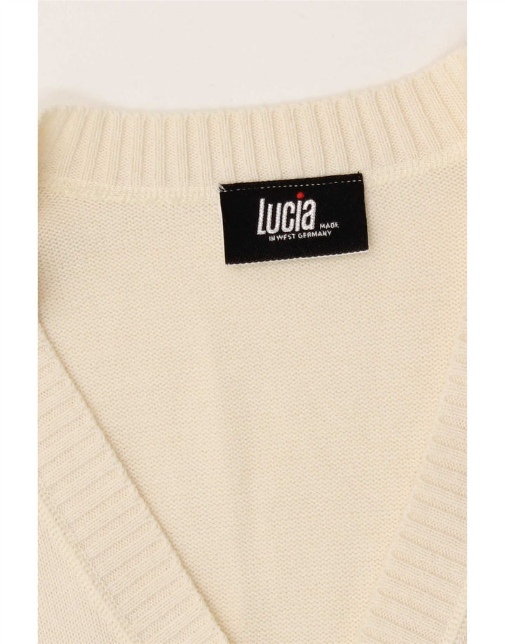 Женский кардиган Lucia, свитер UK 14, средний цвет, белый полиакрил