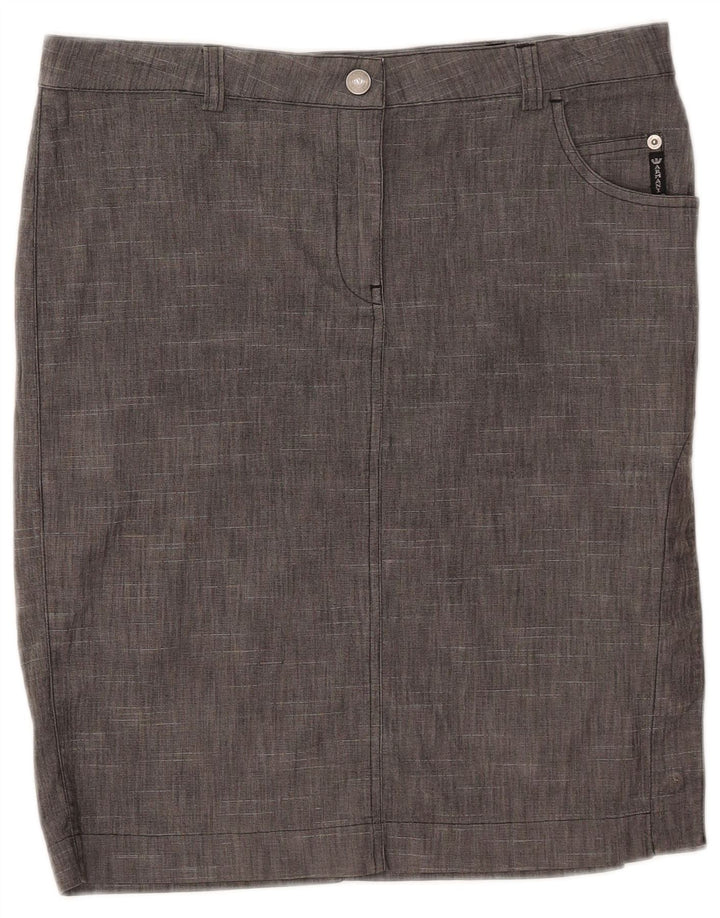 Женская прямая юбка Armani W32, большая серая в крапинку