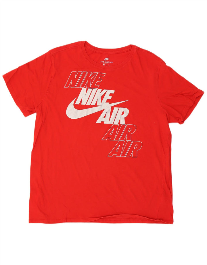 Мужская футболка с рисунком Nike Top XL, красный хлопок