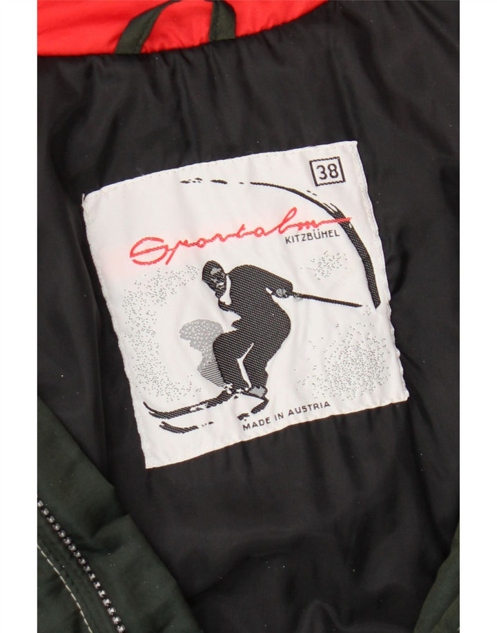 Женская лыжная куртка Sportalm Oversized с графическим рисунком EU 38, средний зеленый цветочный принт
