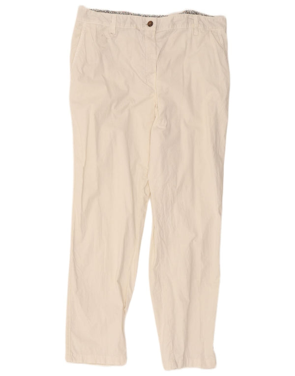 Женские прямые брюки чинос Marks & Spencer UK 16, большие W36 L29, белые
