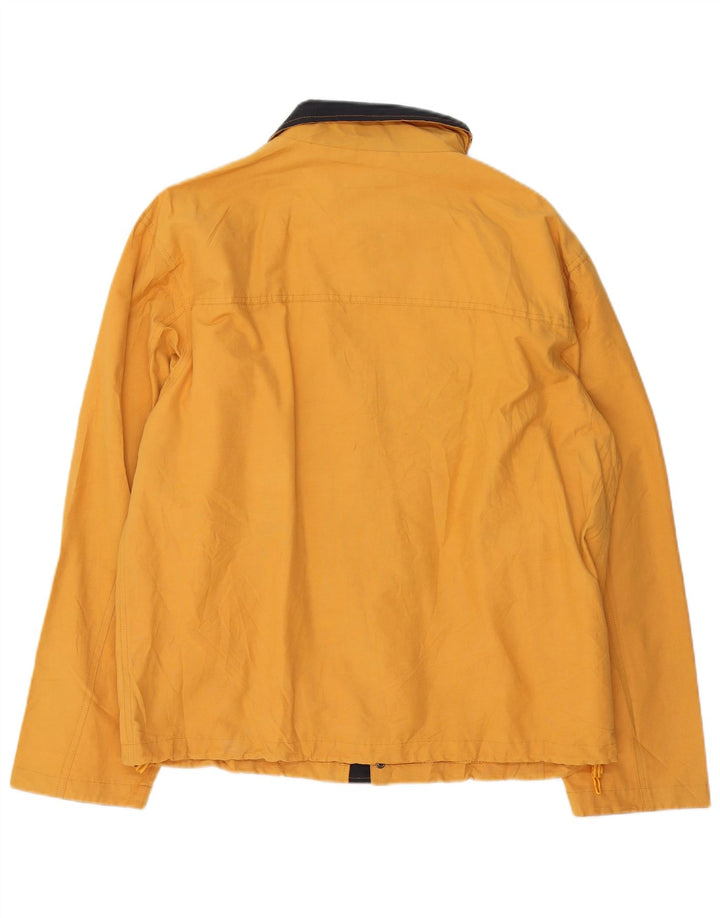 Винтажная мужская дождевик UK 42 XL, желтый нейлон