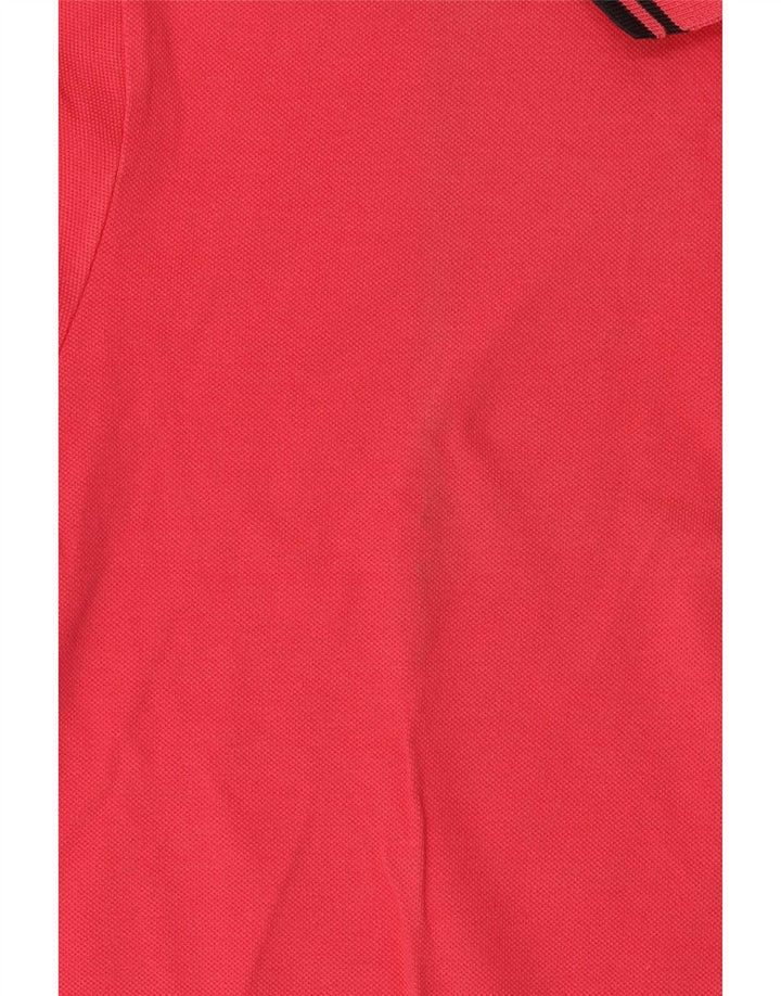 Мужская легкая и эластичная рубашка-поло Fred Perry, хлопок среднего розового цвета