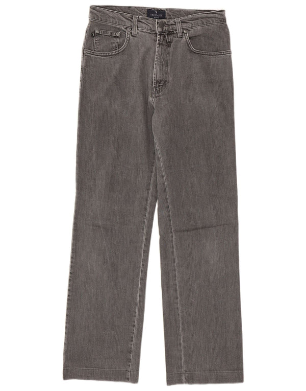 Мужские прямые джинсы Trussardi W30 L30 серые, хлопок