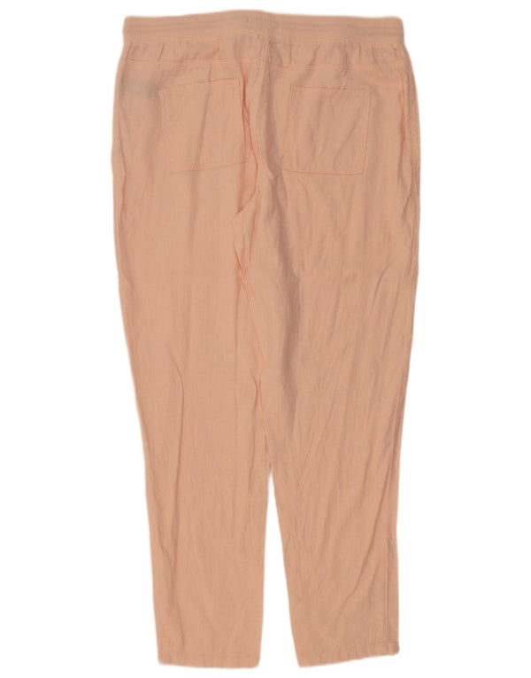 Женские зауженные брюки-чиносы Marks & Spencer UK 16, большие W36 L31, розовые