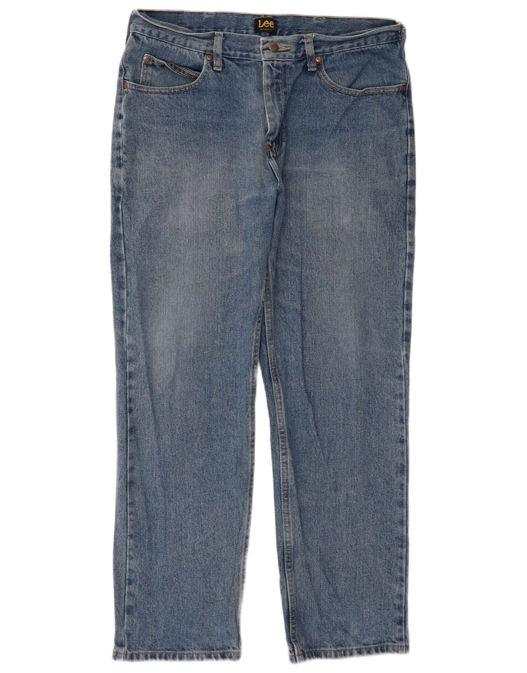Мужские прямые джинсы Lee W34 L29, синий хлопок