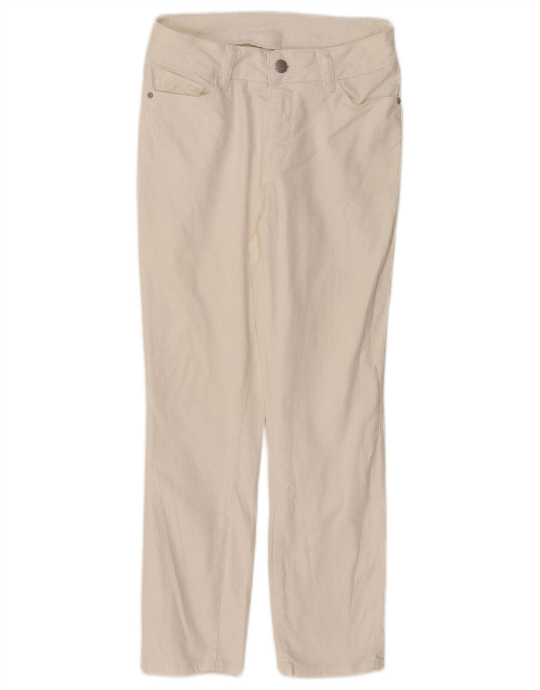 ОДЕЖДА ДЛЯ ЭКИПАЖА Женские укороченные джинсы с низкой талией UK 8 Small W26 L23 Белые