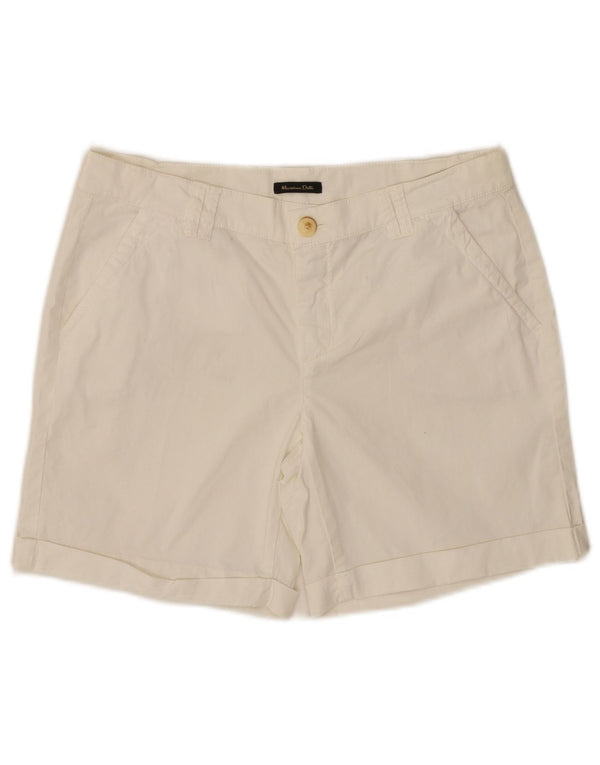 Massimo Dutti Женские повседневные шорты чинос EU 38 Small W28 Белый хлопок