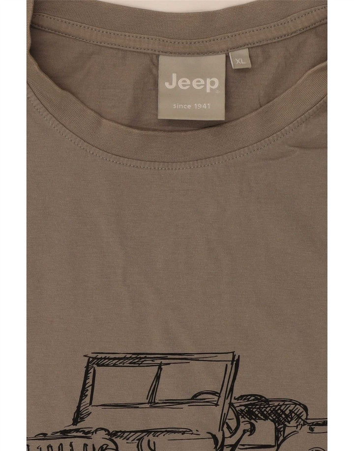 Мужская футболка с рисунком Jeep Top XL Серая