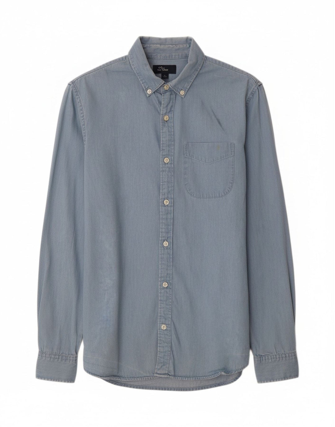 GAP Mens Denim Shirt Medium Blue Cotton